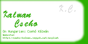 kalman cseho business card