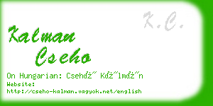 kalman cseho business card